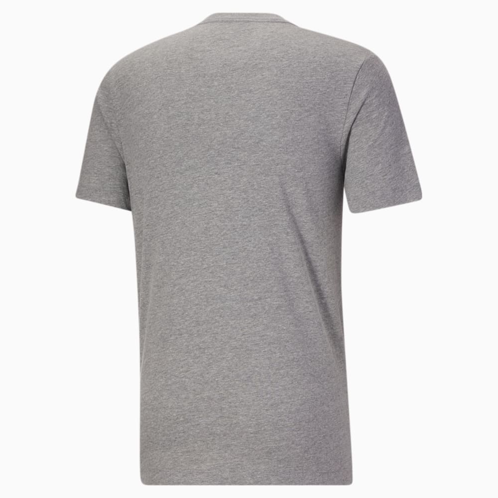 Puma Classics Logo Tee - Medium Gray Heather-White