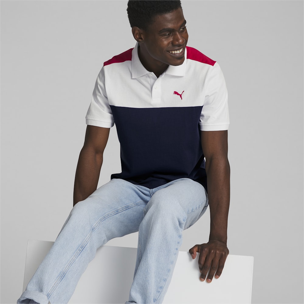 Puma Essential+ Block Polo - Navy