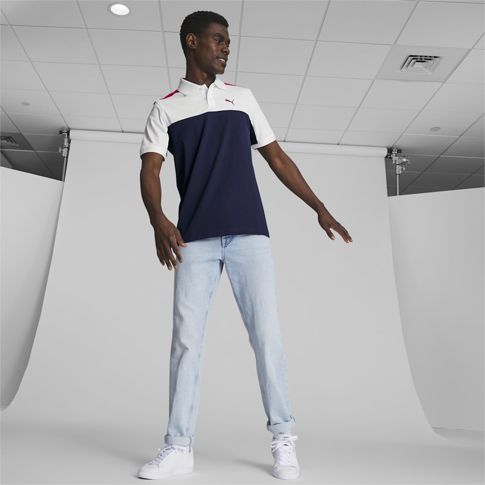 Puma Essential+ Block Polo - Navy