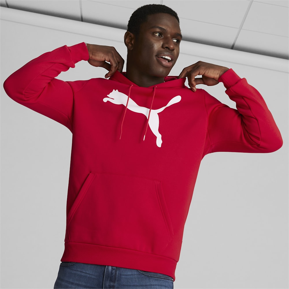 Puma Big Cat Logo Hoodie - For All Time Red