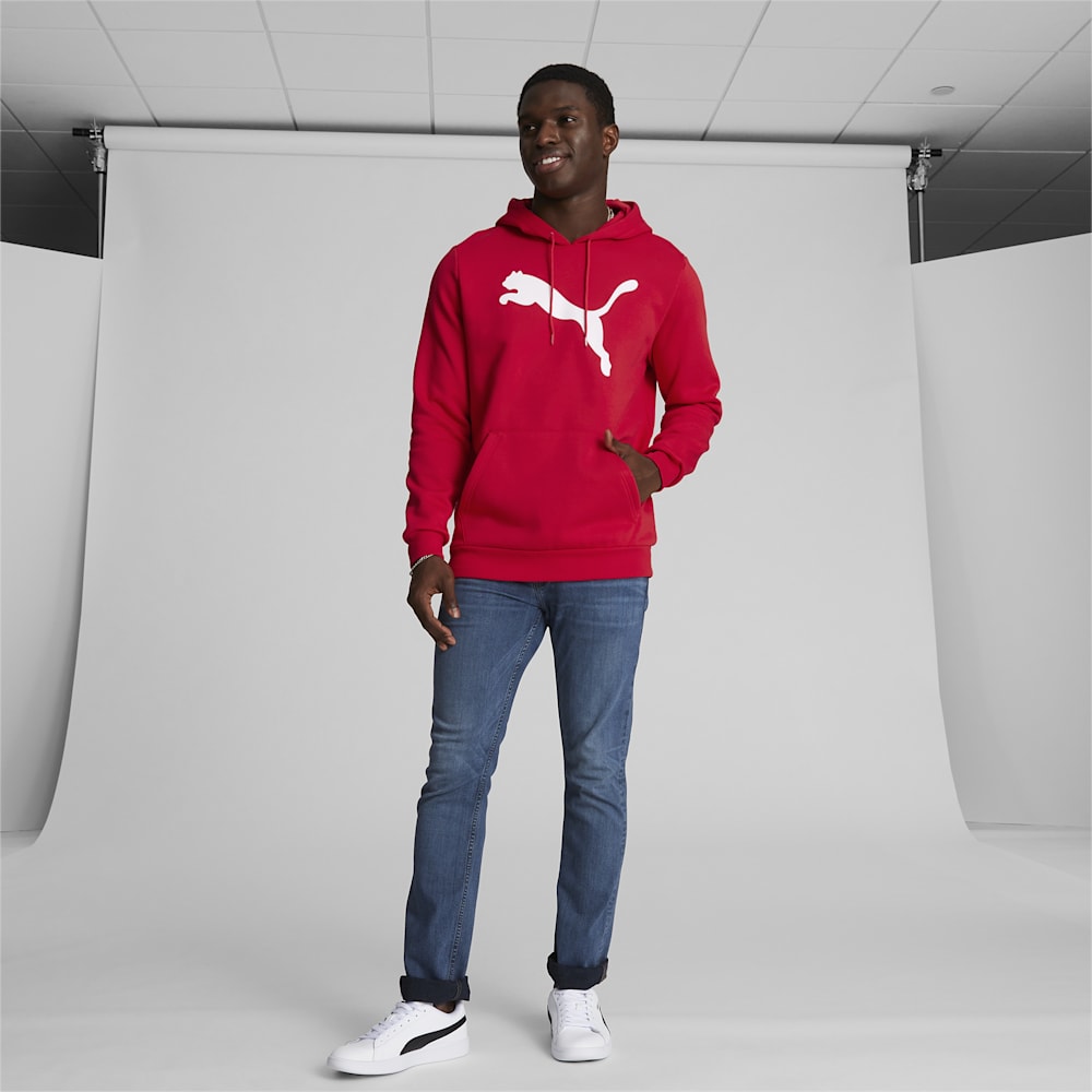 Puma Big Cat Logo Hoodie - For All Time Red