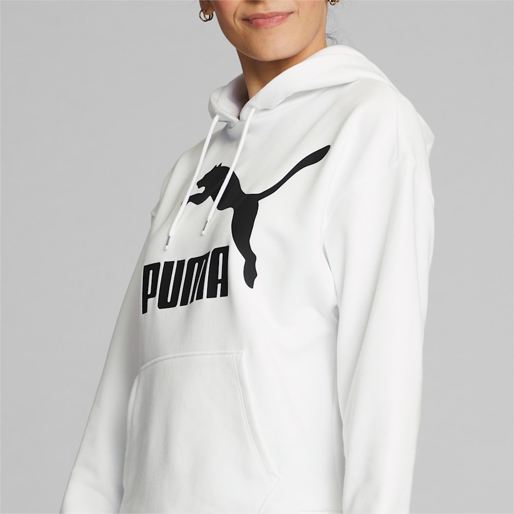 Puma Classics Logo Hoodie - White-Black