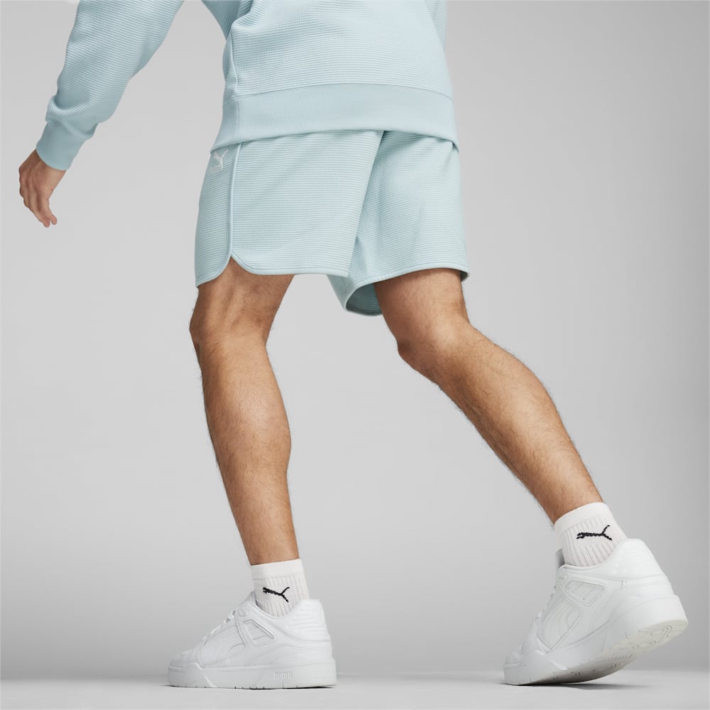 Puma CLASSICS Waffle Shorts - Turquoise Surf