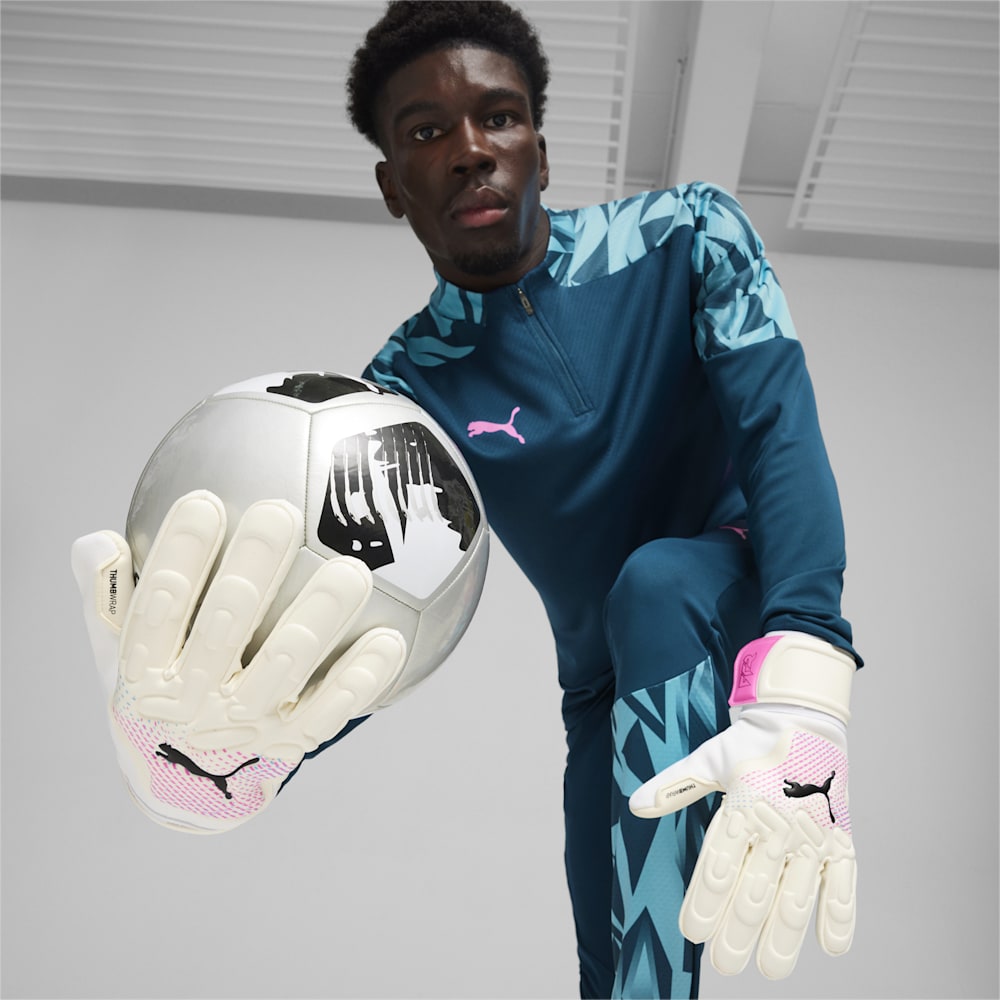 Puma FUTURE Match Goalkeeper Gloves - White-Poison Pink-Black