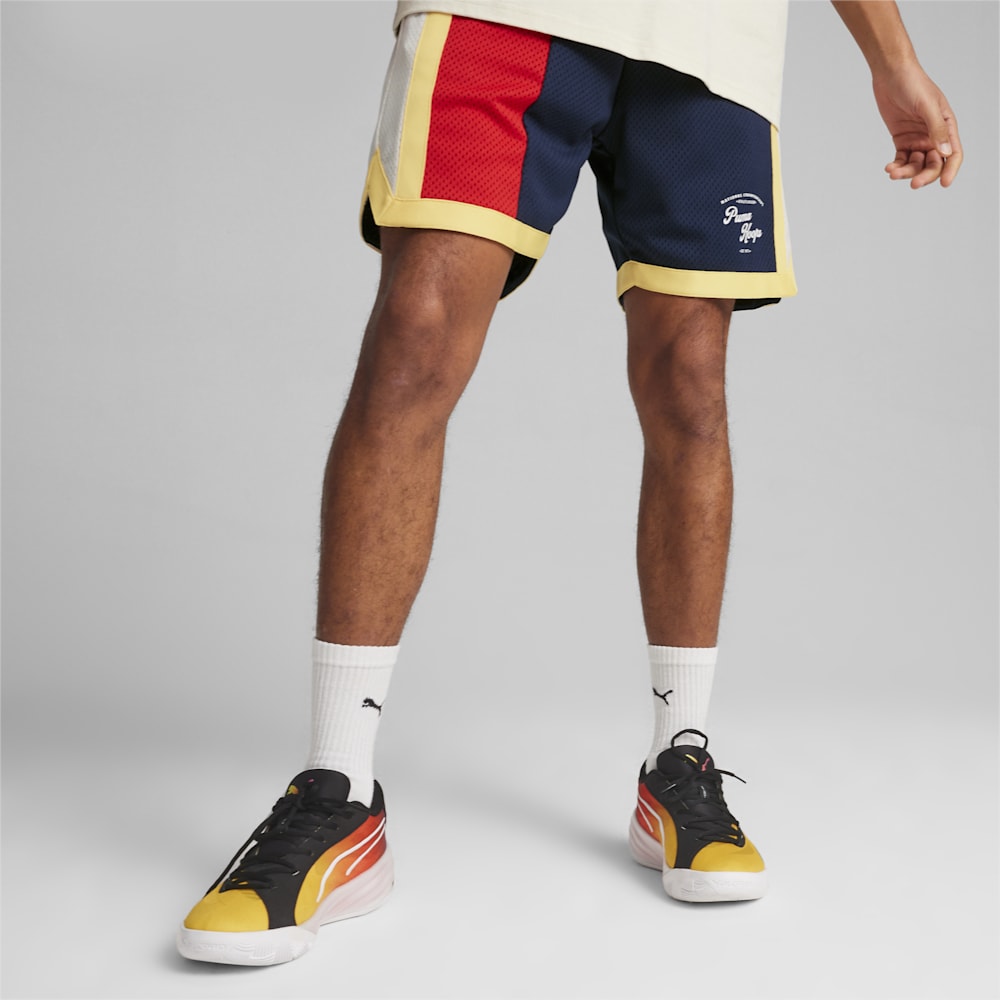 Puma SHOWTIME PUMA HOOPS Basketball Mesh Shorts - Club Navy