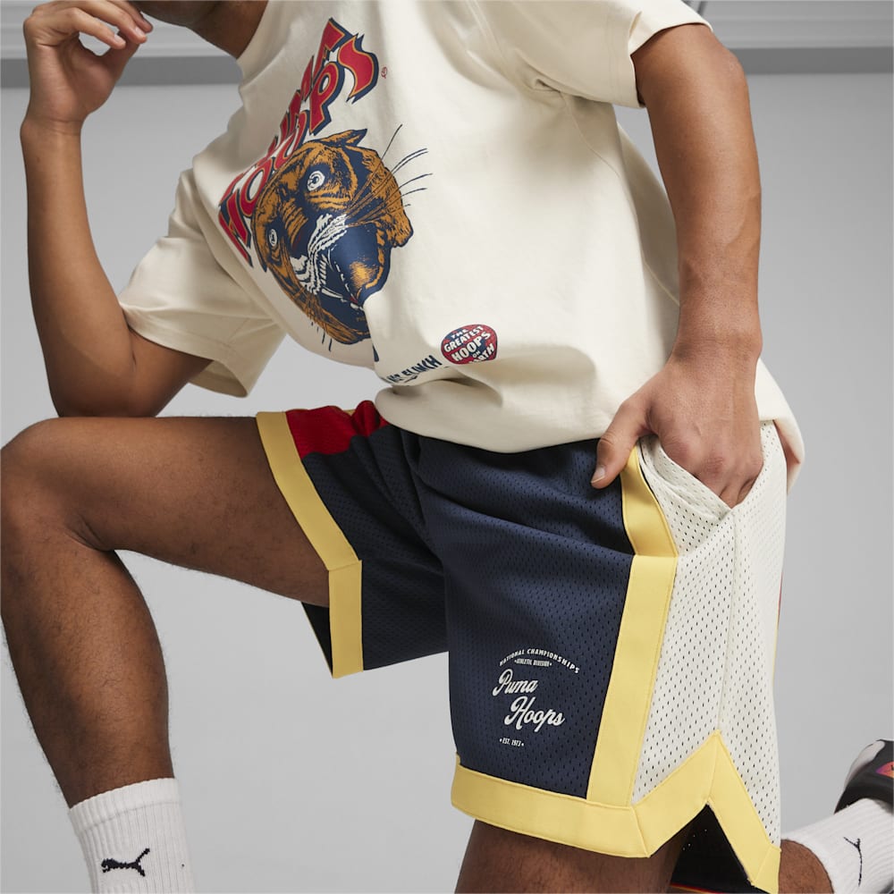 Puma SHOWTIME PUMA HOOPS Basketball Mesh Shorts - Club Navy