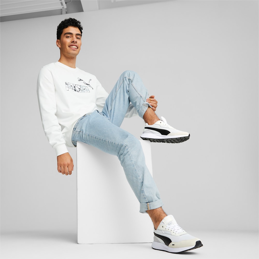 Puma Summer Splash Crew Neck Sweatshirt - White