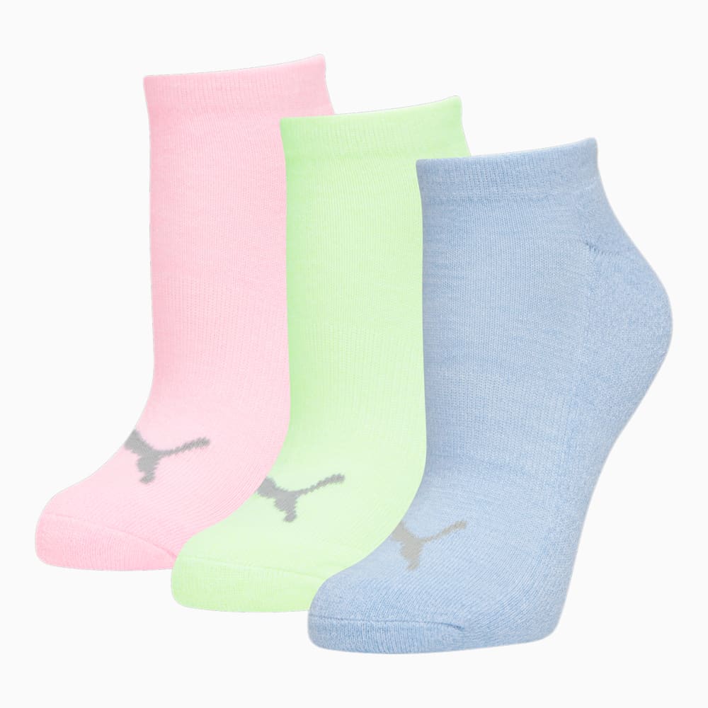 Puma Half-Terry Low Cut Socks (3 Pack) - BRIGHT CORAL