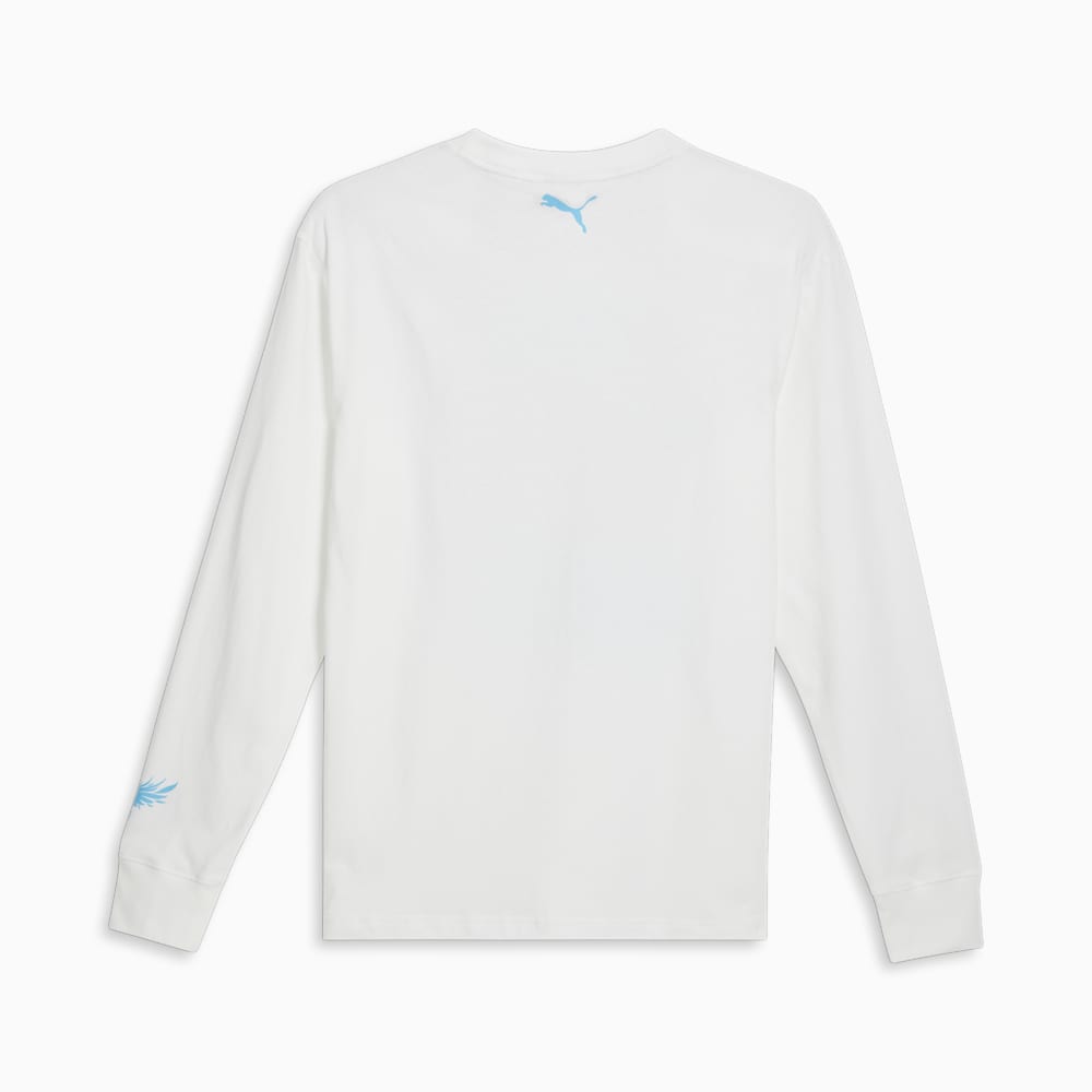 Puma x LAMELO BALL Blue Hive Long Sleeve Basketball Tee - White