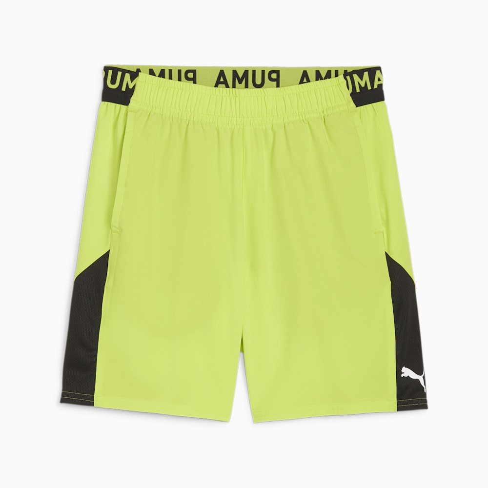 Puma FIT Ultrabreathe 7" Stretch Woven Training Shorts - Lime Pow-Black