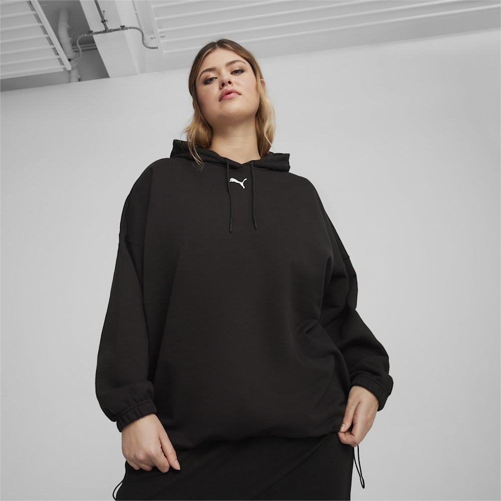 Puma DARE TO Oversized Hoodie - Black