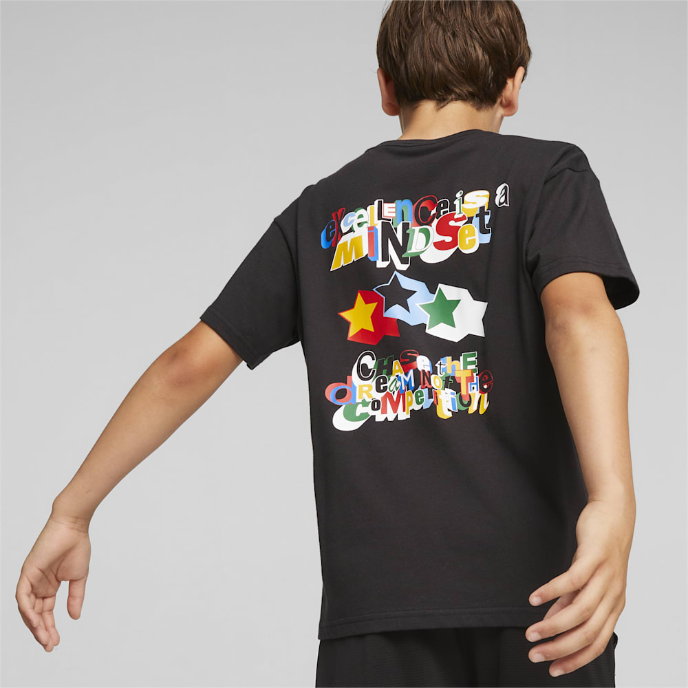 Puma Trash Talk Basketball Big Kids Tee - Black