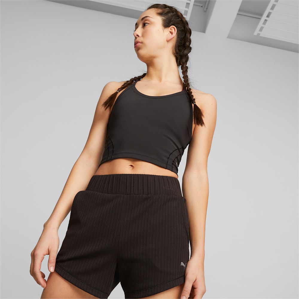 Puma Studio Ultrabare Training Crop Top - Black-SHIBORI