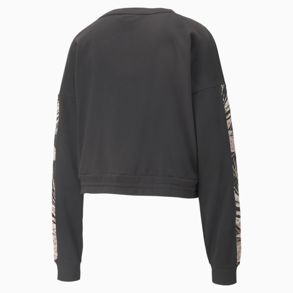 Puma Train French Terry Crew Neck Sweatshirt - Black-Q2