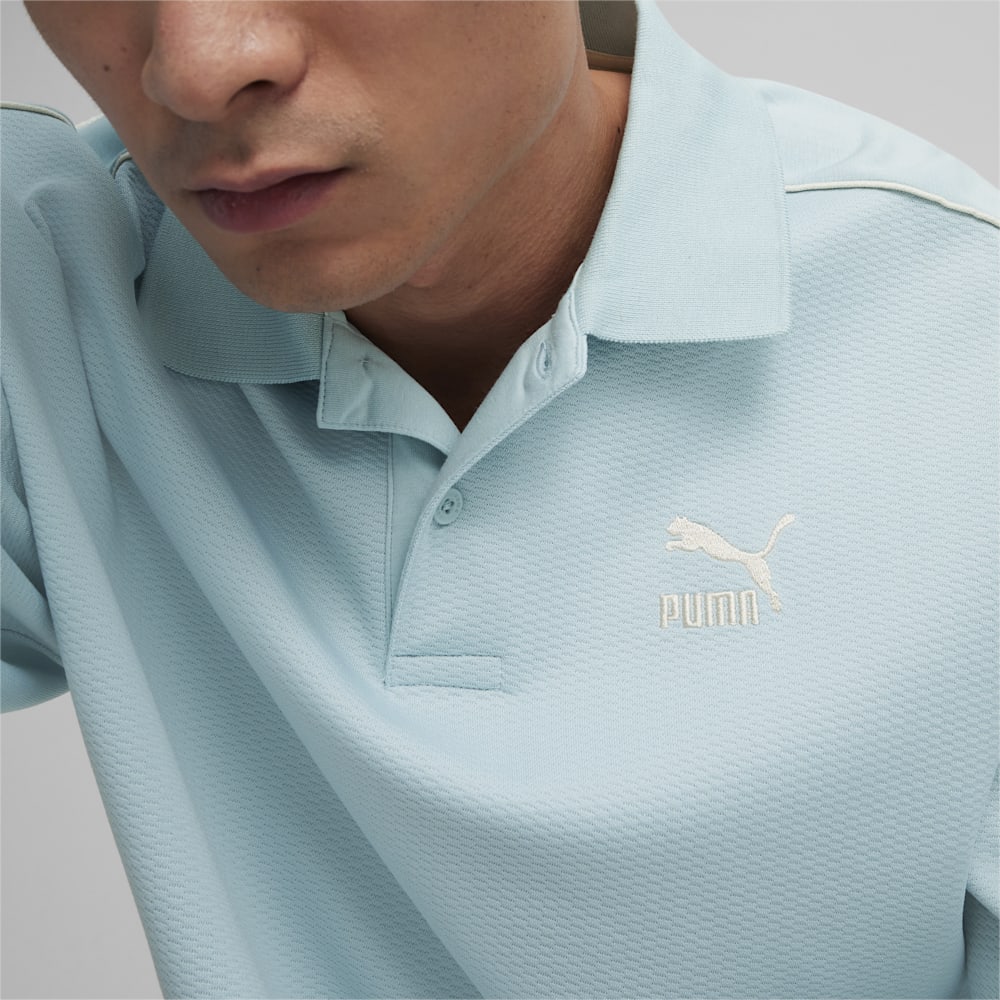 Puma T7 Polo Sweatshirt - Turquoise Surf