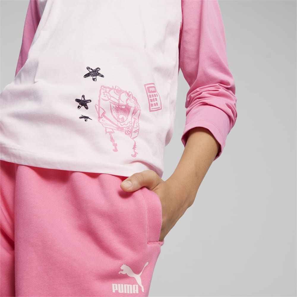 Puma PUMA x SPONGEBOB SQUAREPANTS Kids Long Sleeve Tee - Frosty Pink