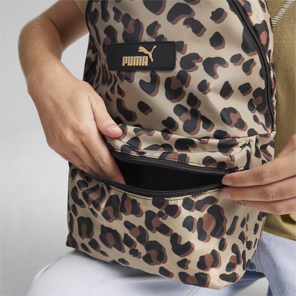 Puma Core Pop Backpack - Prairie Tan-Animal AOP