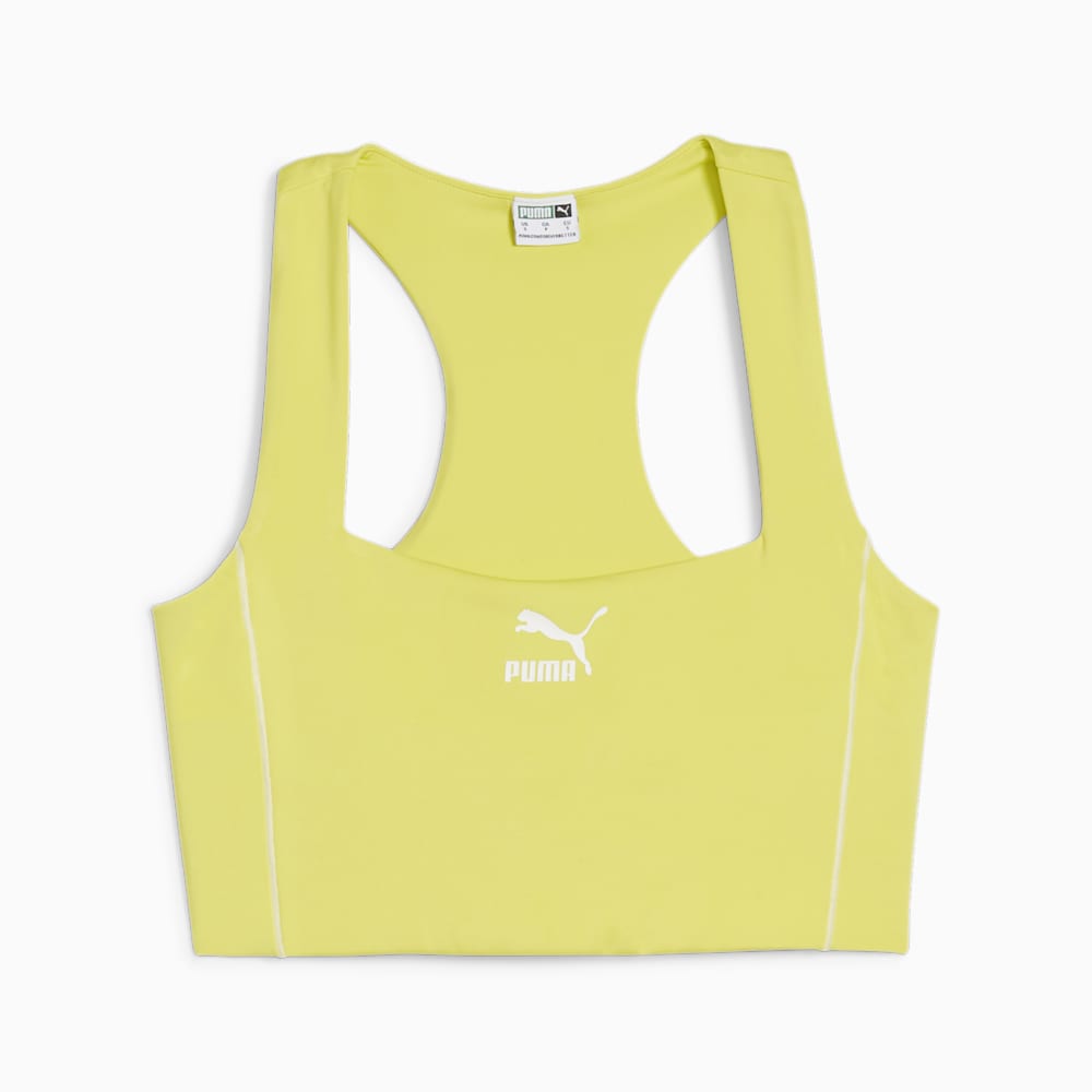 Puma T7 Crop Top - Lime Sheen