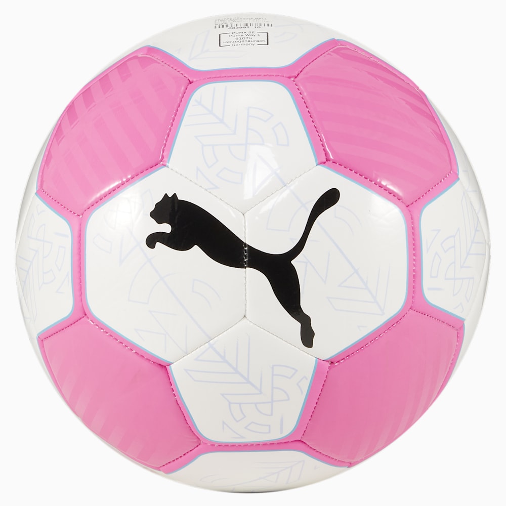 Puma Prestige Soccer Ball - White-Poison Pink-Luminous Blue