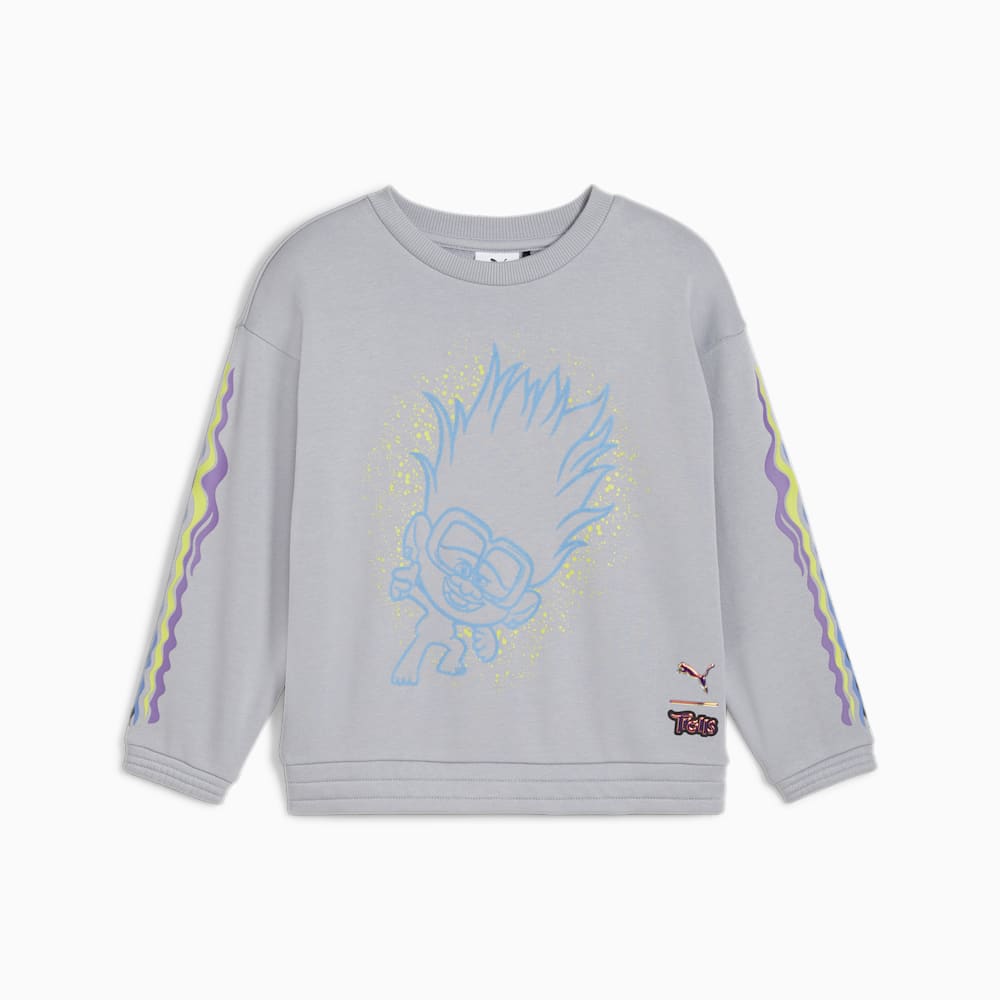 Puma PUMA x TROLLS Little Kids Sweatshirt - Gray Fog