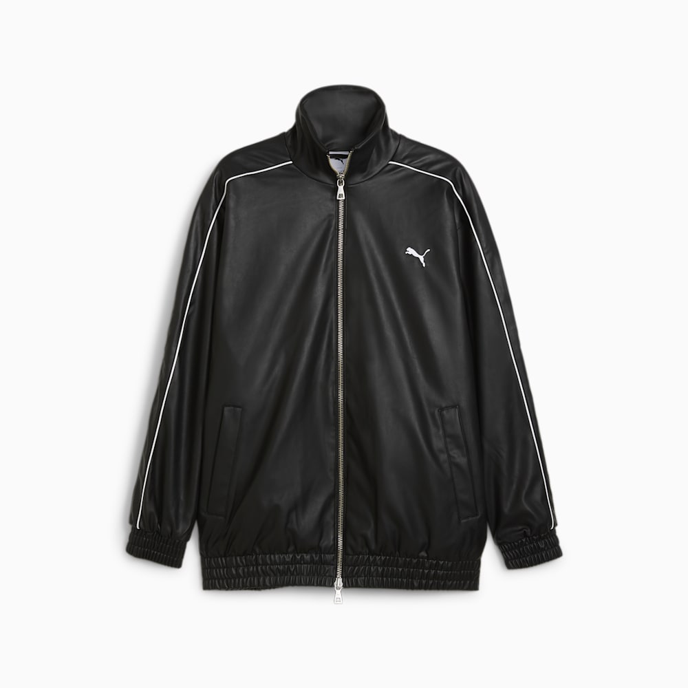 Puma T7 Pleather Track Jacket - Black