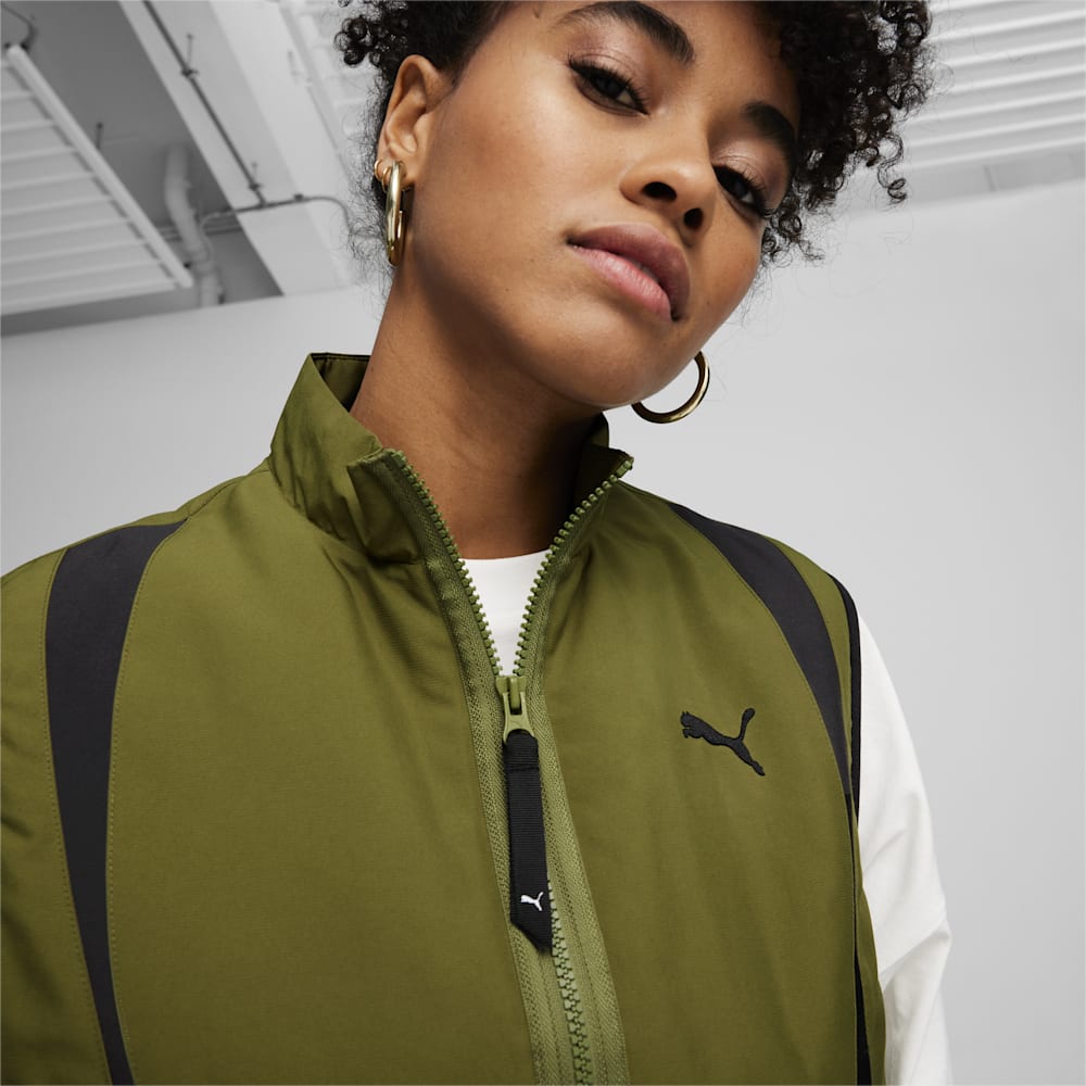 Puma DARE TO Woven Vest - Olive Green