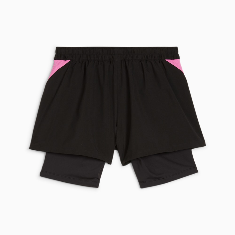 Puma Individual Racquet 2-in-1 Shorts - Black-Poison Pink