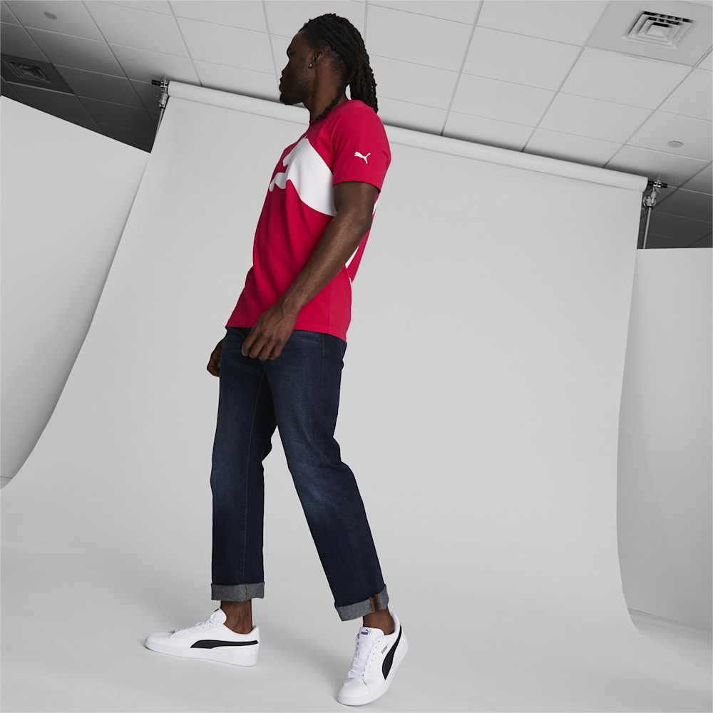 Puma Oversized Logo Tee - For All Time Red