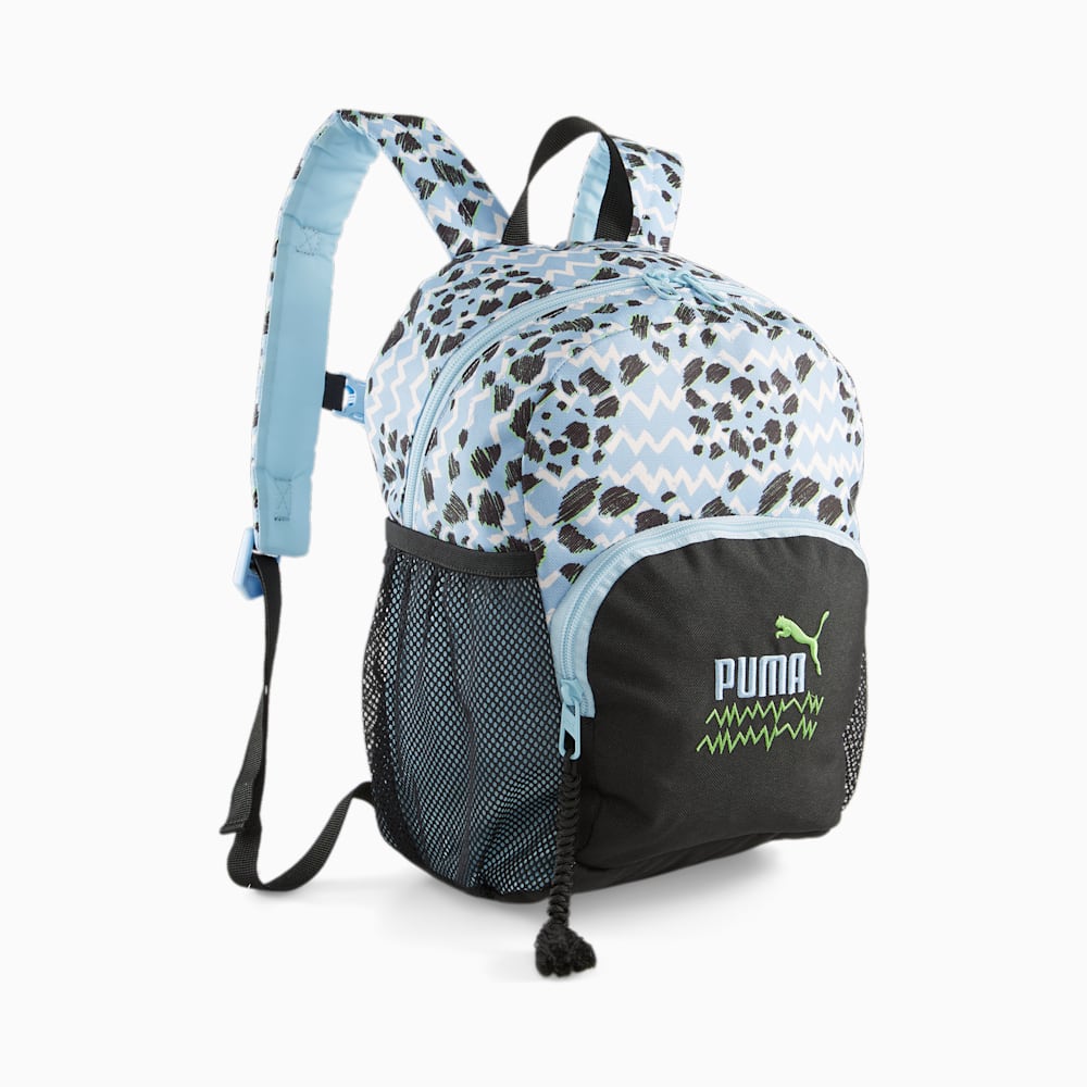 Puma Mixmatch Big Kids Backpack - Black-Sky Blue-AOP