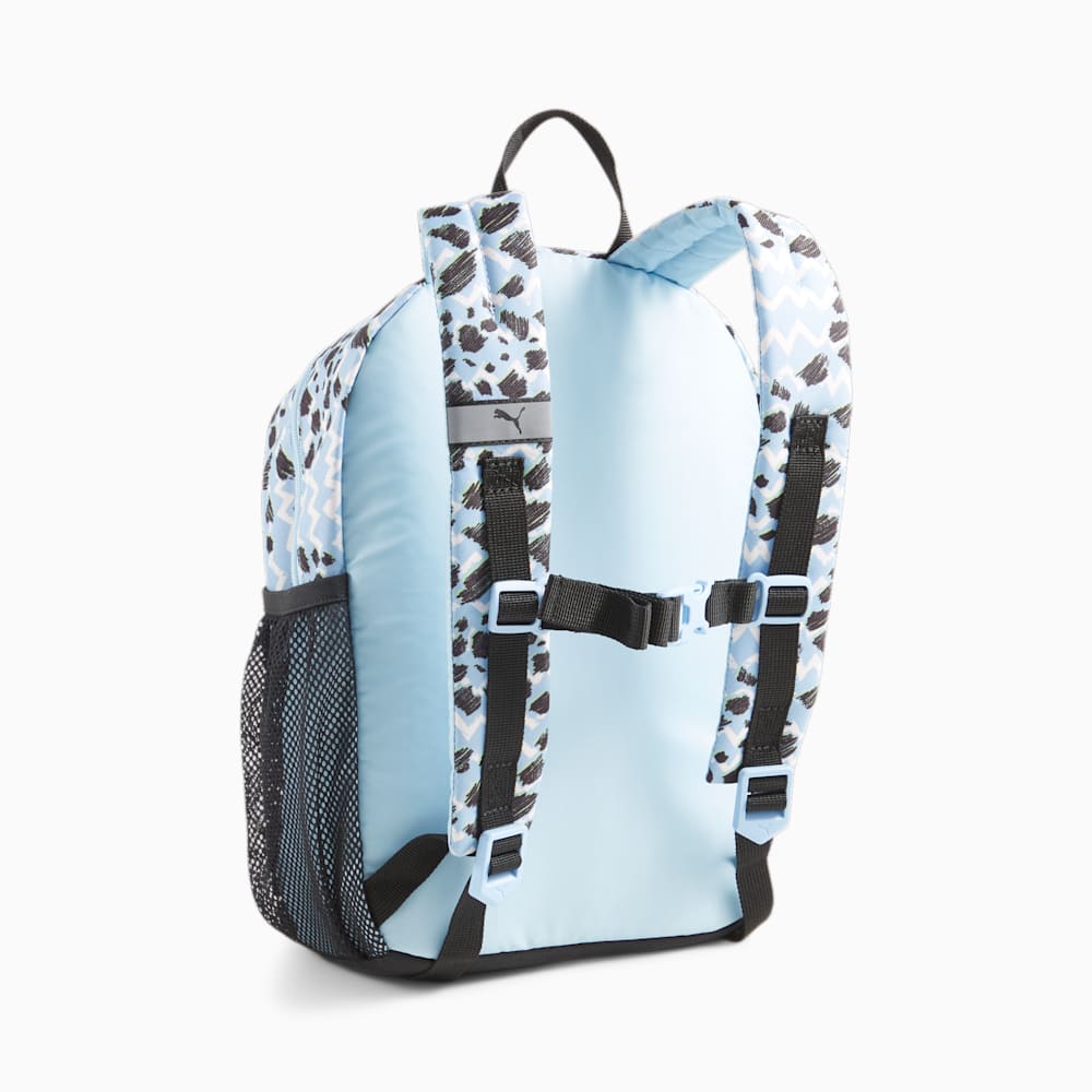 Puma Mixmatch Big Kids Backpack - Black-Sky Blue-AOP