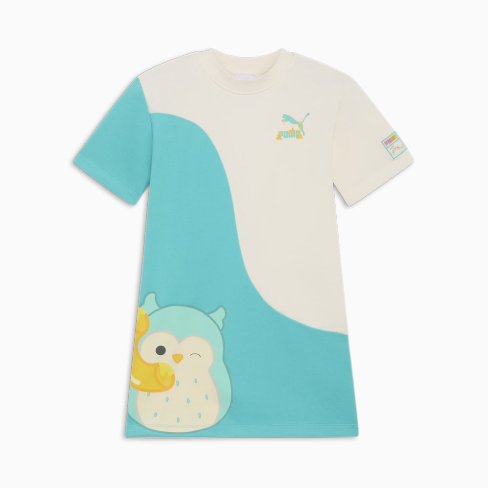 Puma PUMA x SQUISHMALLOWS Big Kids Color Block T-Shirt Dress - WARM WHITE