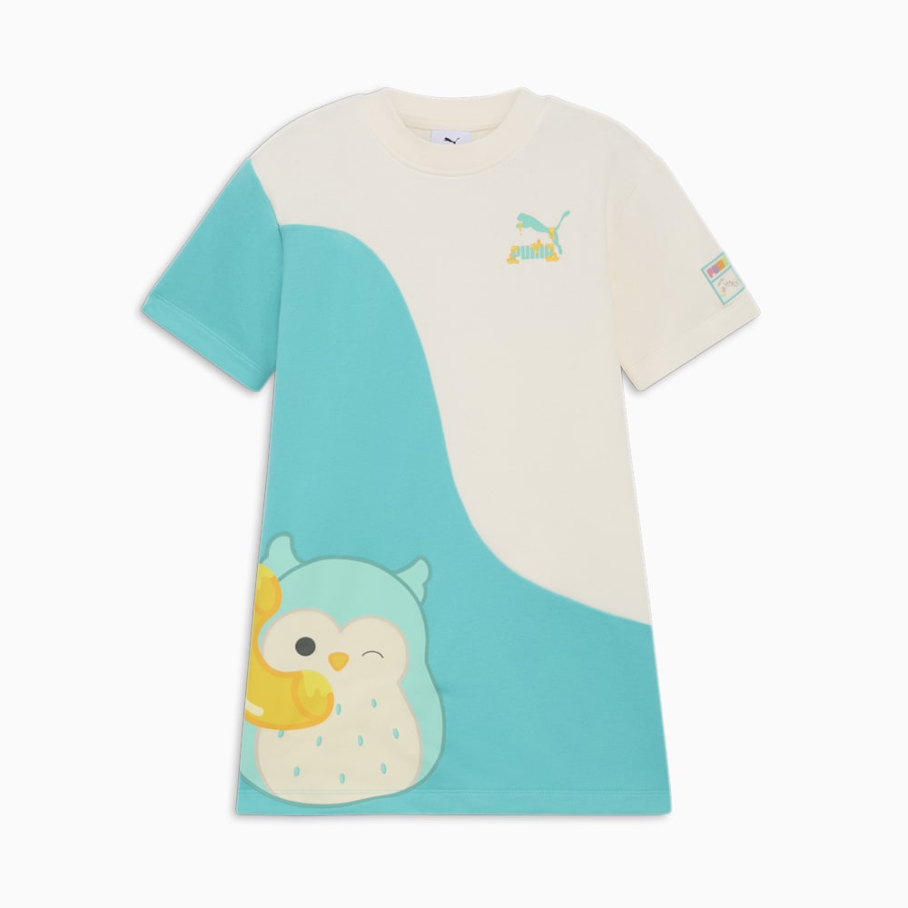 Puma PUMA x SQUISHMALLOWS Little Kids Color Block T-Shirt Dress - WARM WHITE