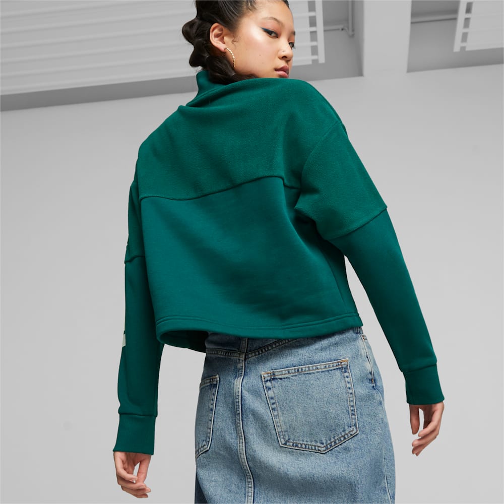 Puma POWER Colorblock Sweatshirt - Malachite