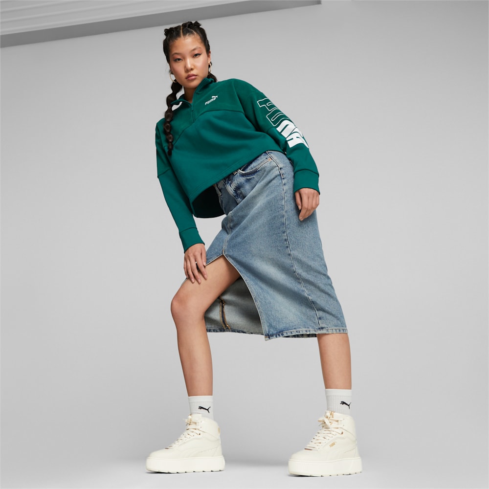 Puma POWER Colorblock Sweatshirt - Malachite