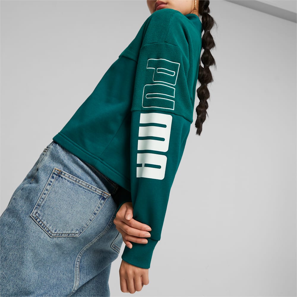 Puma POWER Colorblock Sweatshirt - Malachite