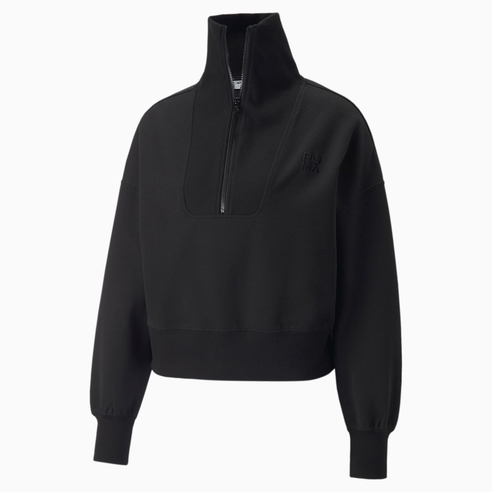 Puma Infuse Half-Zip Oversized Sweatshirt - Black