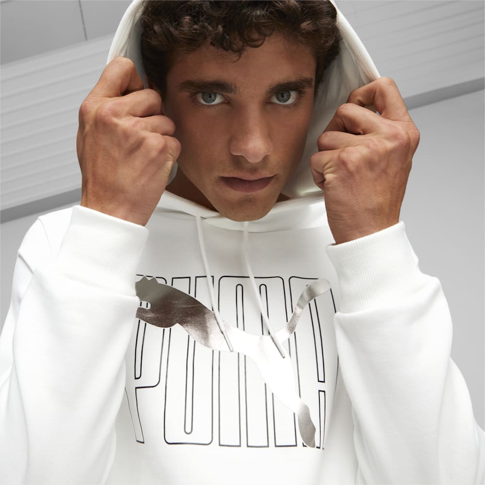 Puma ESS+ Logo Lab Hoodie - White