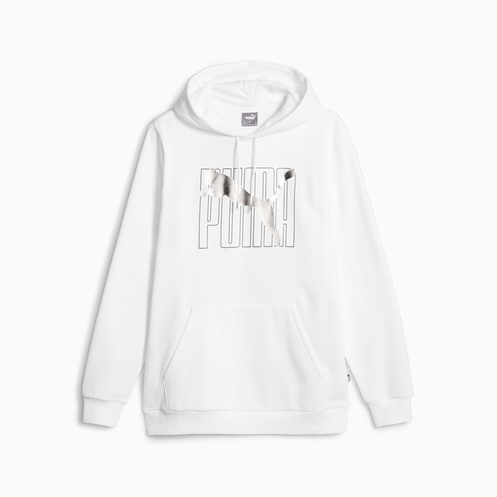 Puma ESS+ Logo Lab Hoodie - White