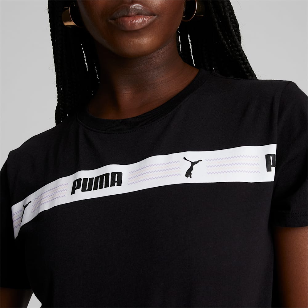 Puma Line Up Script Tee - Black