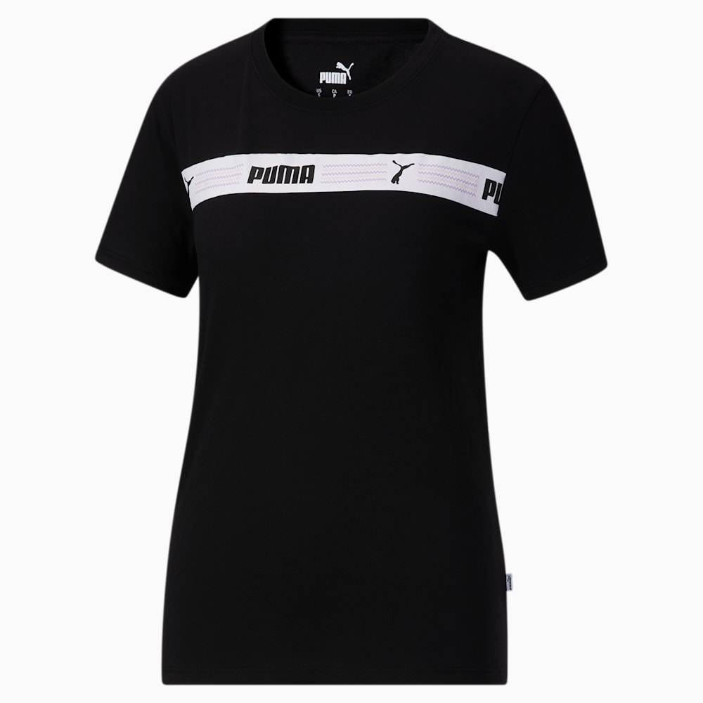 Puma Line Up Script Tee - Black