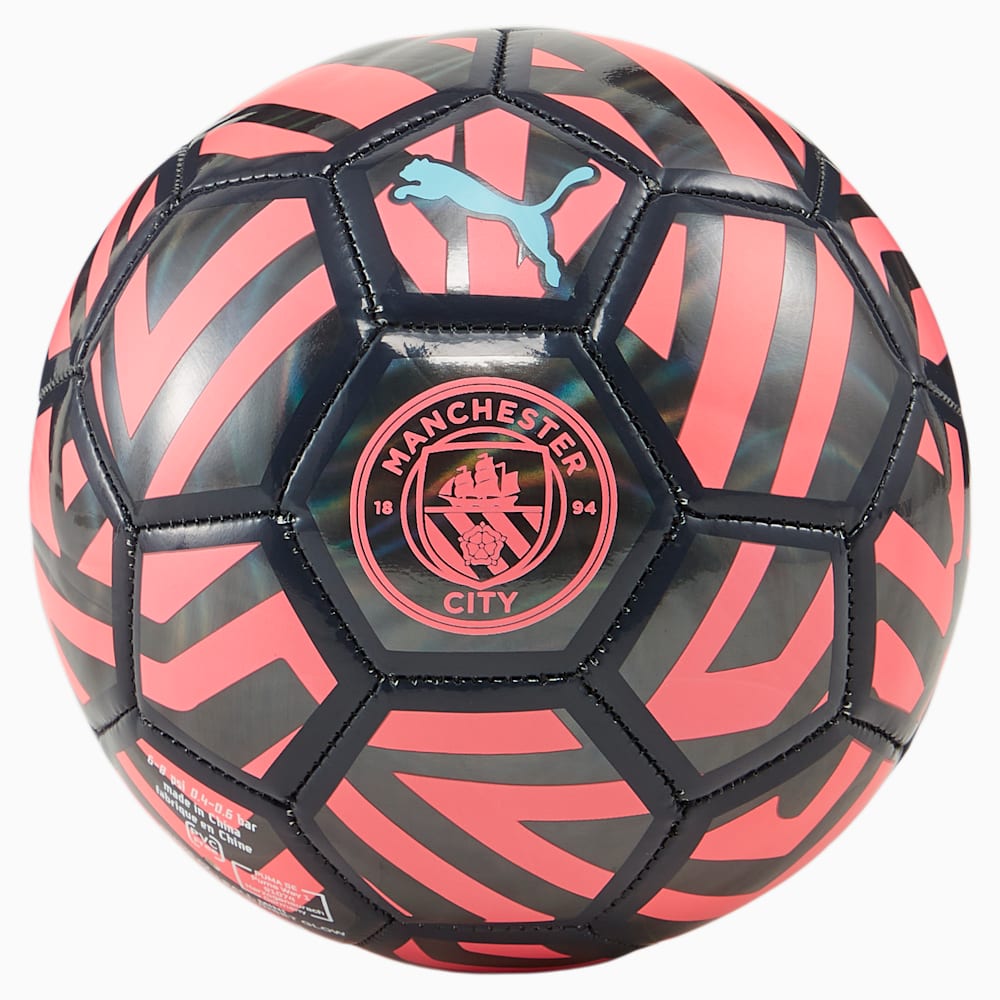 Puma Manchester City Mini Fan Soccer Ball - Black-Sunset Glow