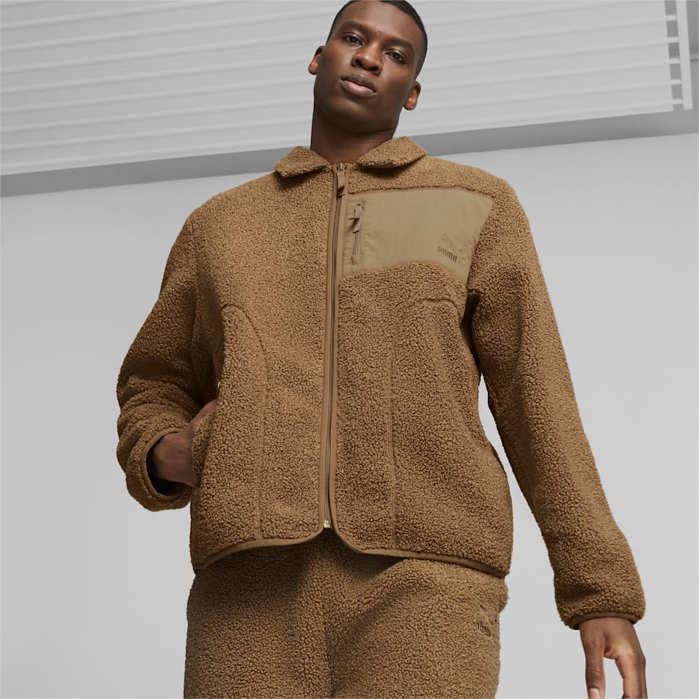 Puma CLASSICS Sherpa Jacket - Chocolate Chip