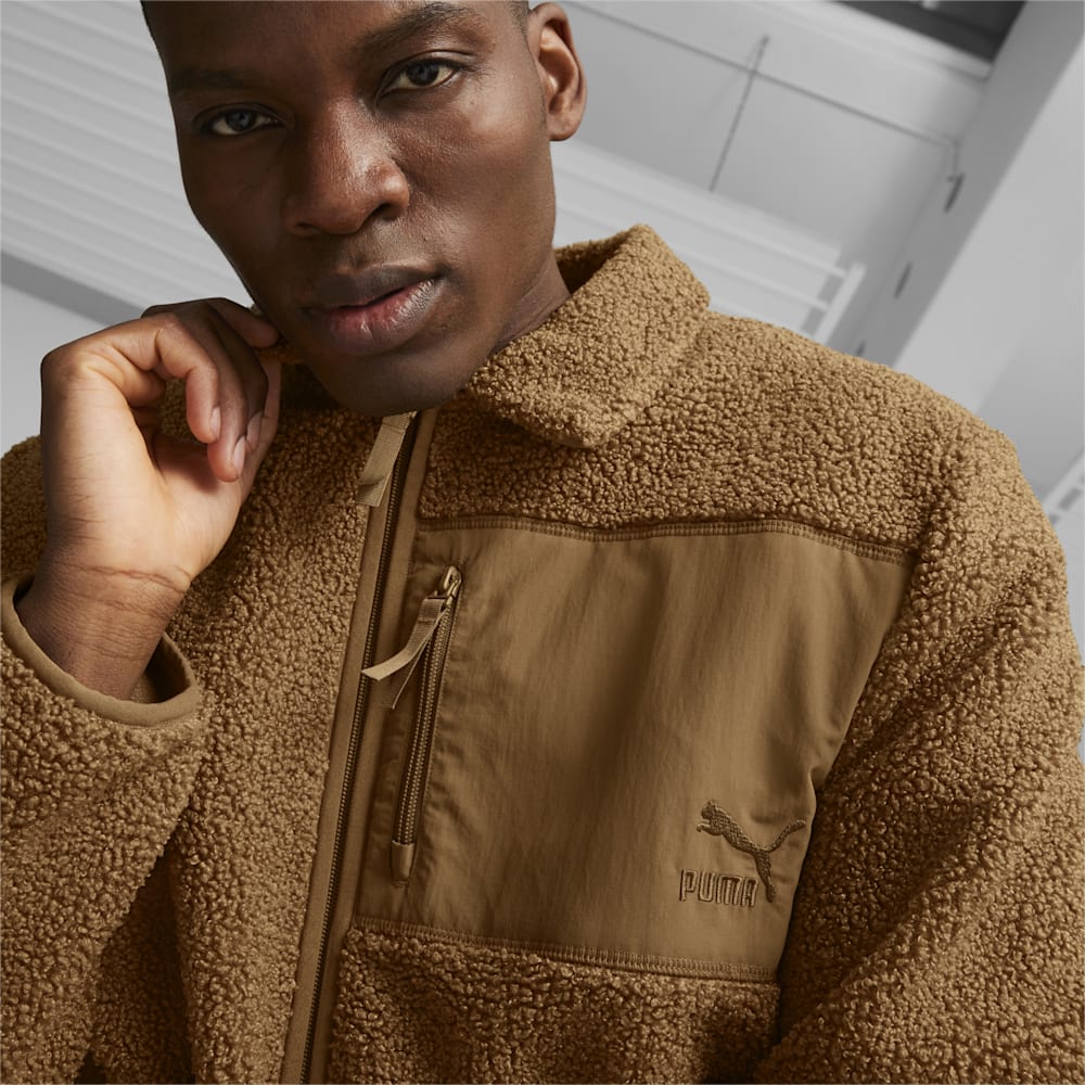 Puma CLASSICS Sherpa Jacket - Chocolate Chip