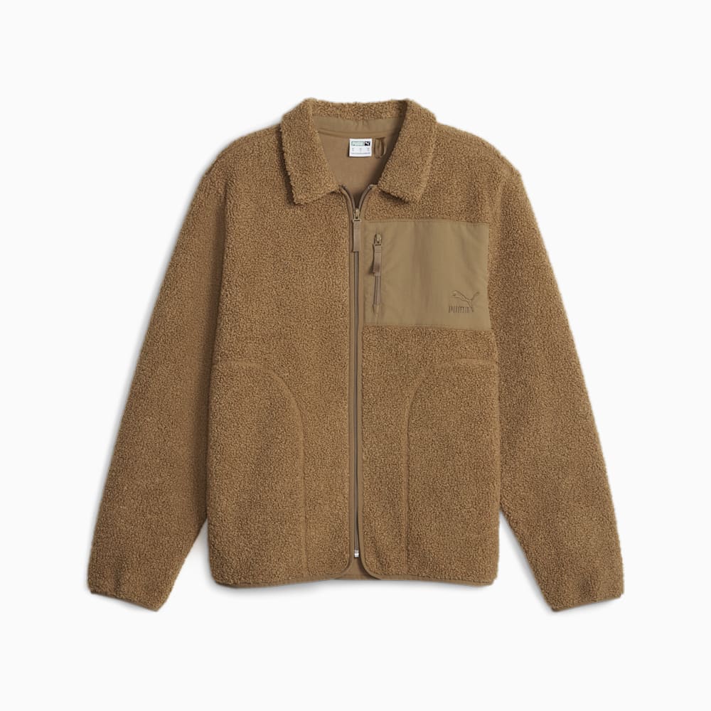 Puma CLASSICS Sherpa Jacket - Chocolate Chip