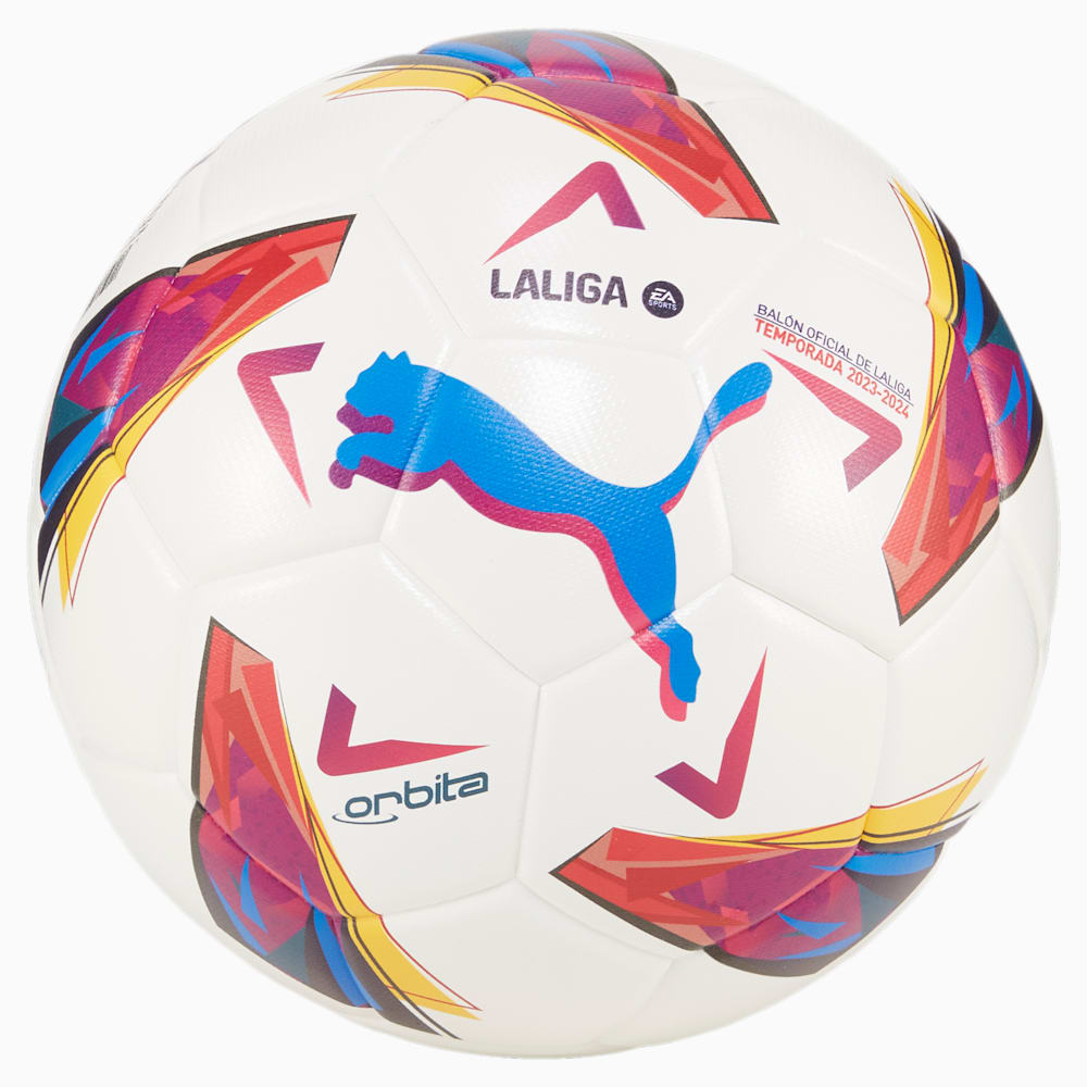 Puma Orbita LaLiga 1 Replica Soccer Ball - White-multi colour