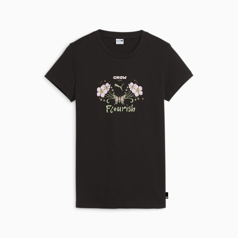 Puma Grow & Flourish Graphic Tee - Black