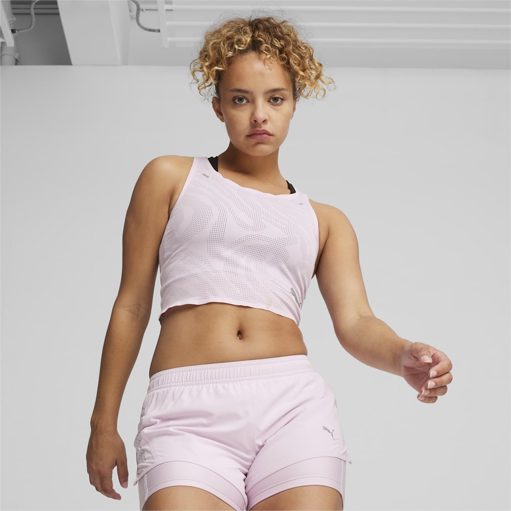 Puma RUN ULTRASPUN Running Crop Top - Grape Mist