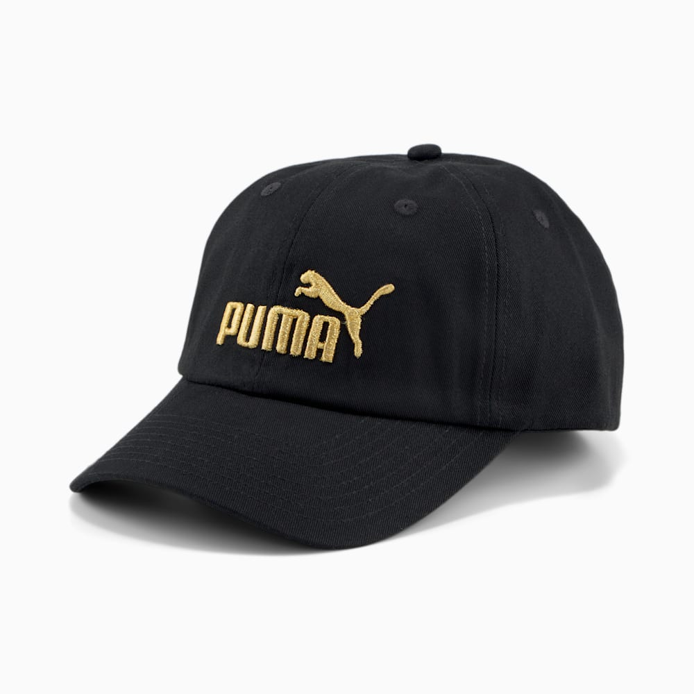 Puma Essentials No.1 Cap - Black-Gold No1 Logo