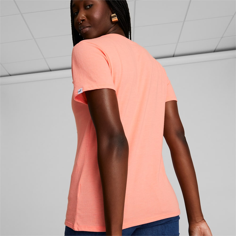 Puma Varsity Bloom Tee - Peach Pink Heather