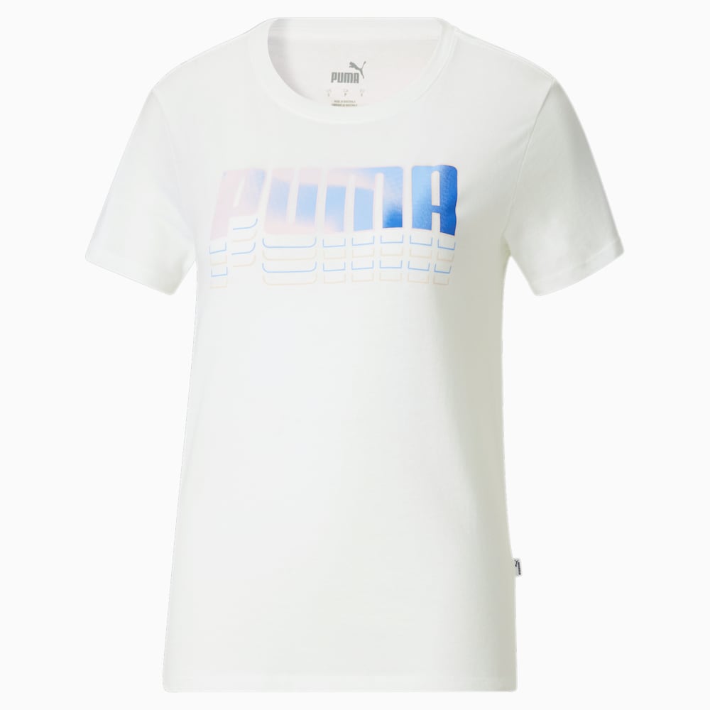 Puma Ombre Shimmer Tee - White